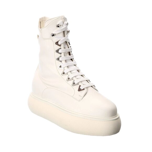 The Attico Selene White Platform Platform Combat Boots Sz 41, 11 US - Picture 1 of 7
